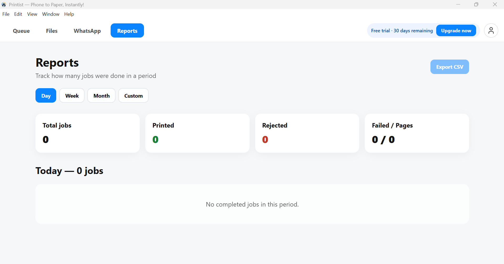 Reports for your records
