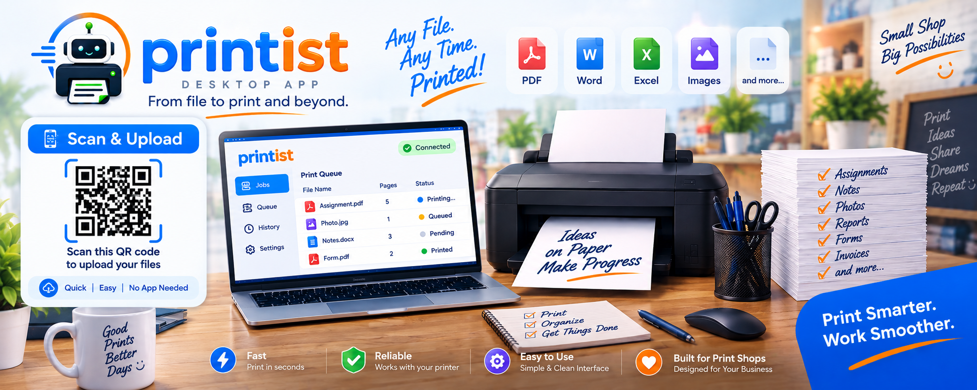 Any file. Any time.