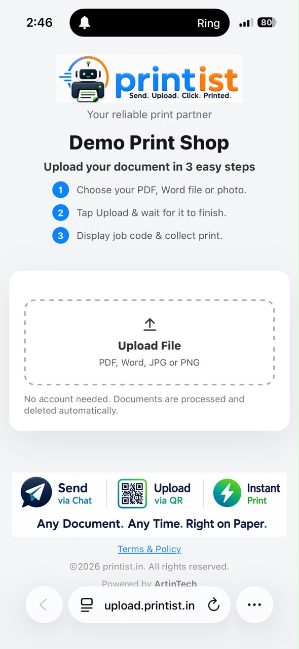 Before you choose a file